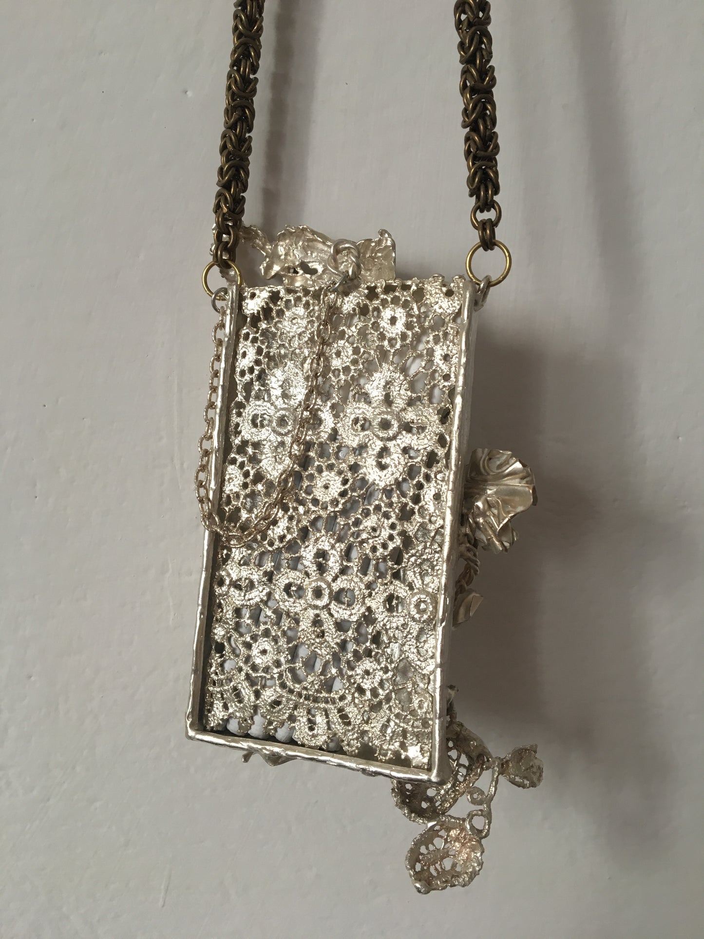 Handmade silver cigarette case